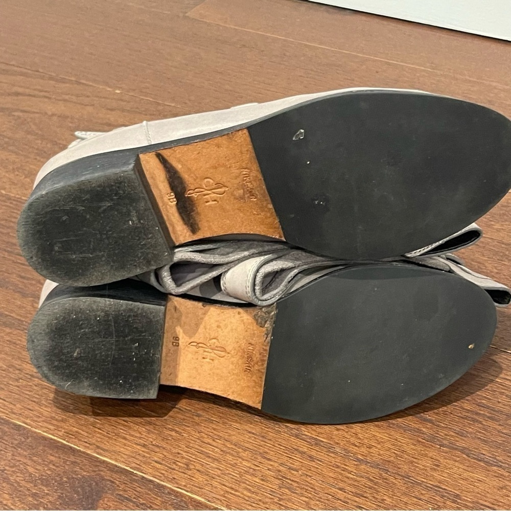 Cole Haan Grey Suede and Leather Pull On Boots Size 9 - Picture 8 of 9